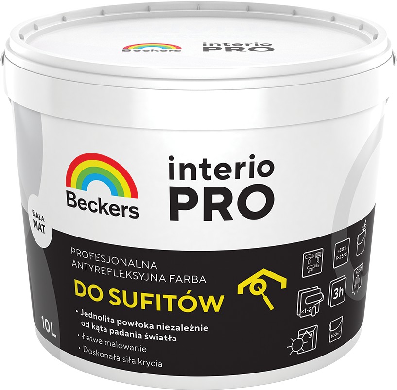 Interio Pro Antyrefleksyjna farba do sufitów