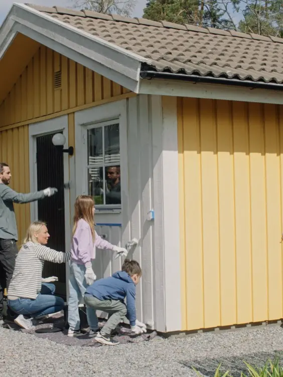 systemmåla med familjen