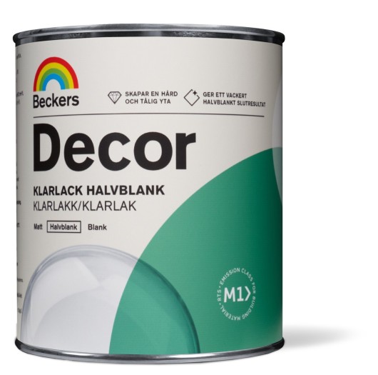 Decor Klarlack Halvblank
