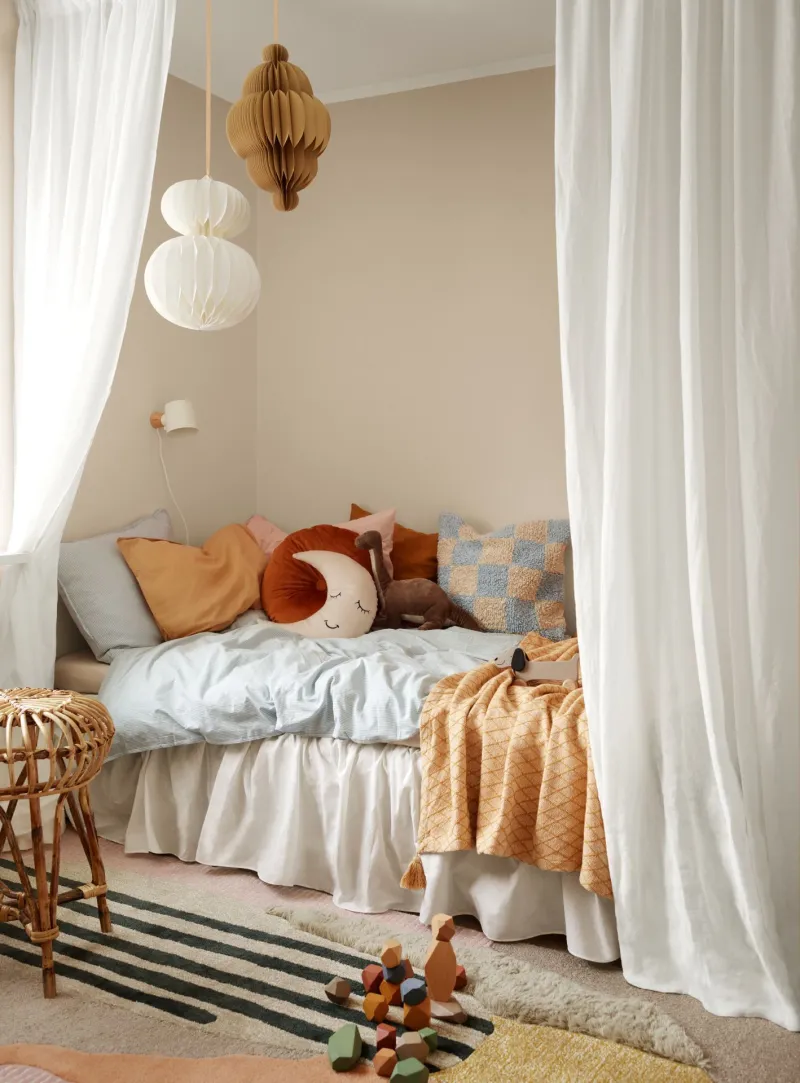 Måla beige barnrum, Beckers Tundra 572 